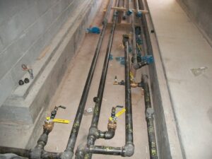 05 interior piping in floor