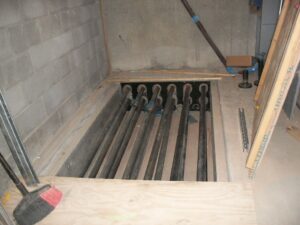 06 interior piping in floor