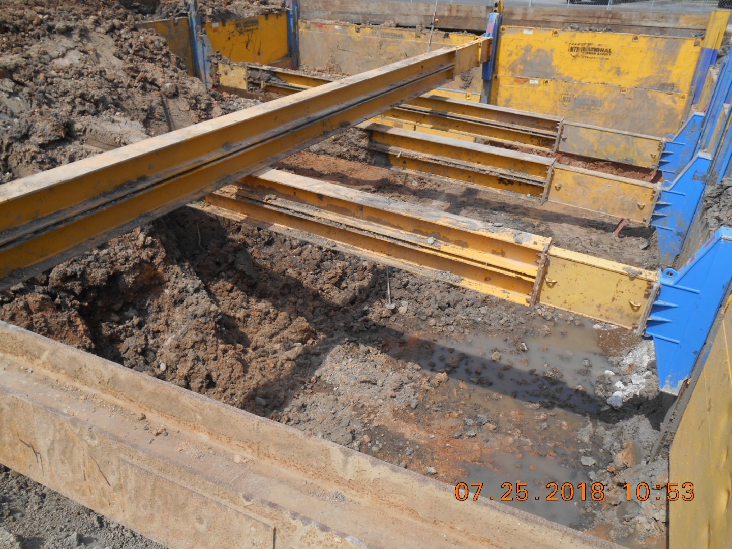 10 tank shoring in progress