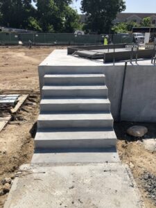 12 control building pad poured