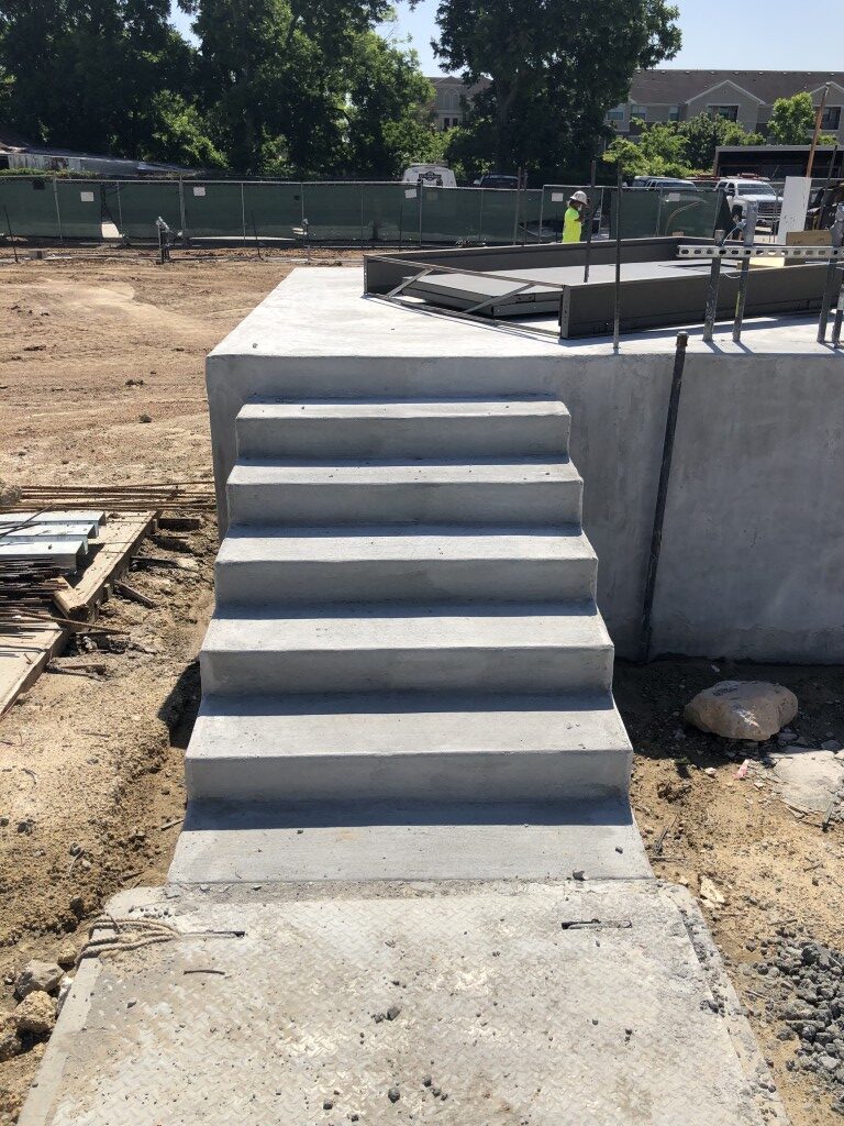 12 control building pad poured