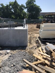 13 control building pad poured