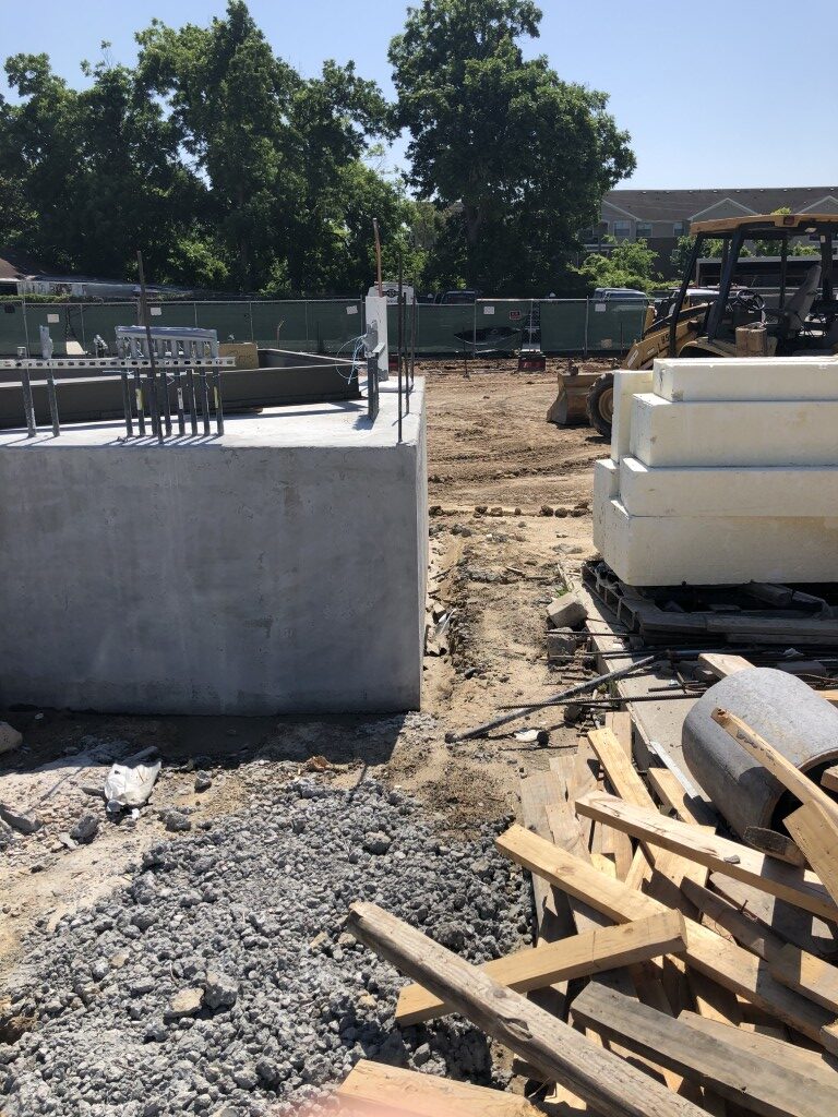 13 control building pad poured