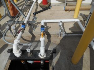 13 piping installed and painted