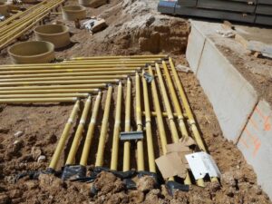 13 piping leaving tank hold to building