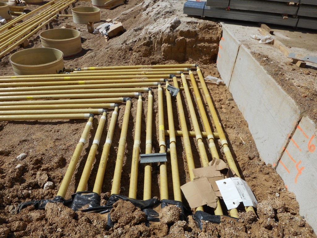 13 piping leaving tank hold to building