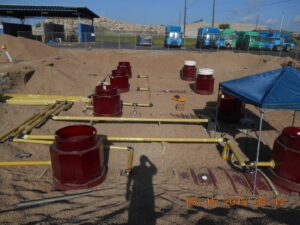 19 tank sumps and piping