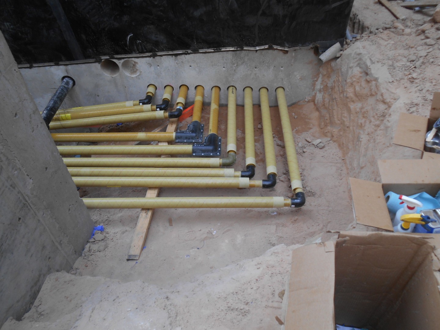 21 piping entering building