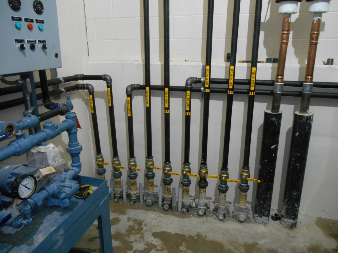 23 piping entering pump room