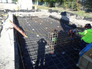 3 installing steel for foundation