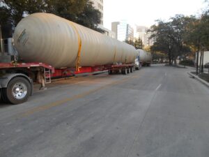 3 tanks being delivered